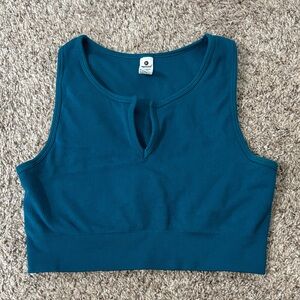 90 degree seamless raya crop top sports bra